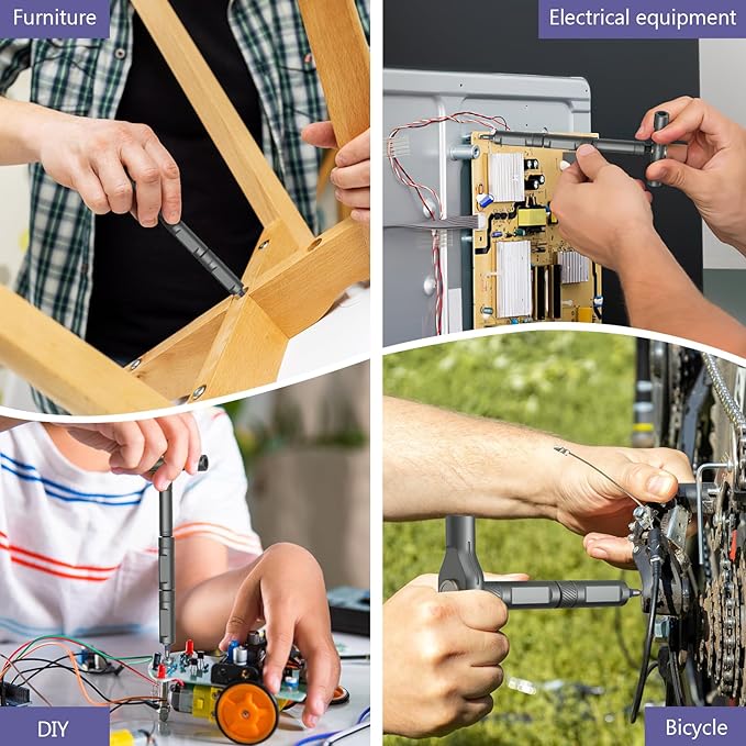 JXTZ Ratchet Screwdriver Set, 42 in 1 Magnetic Screwdriver Set with Ratchet Handle, DIY Multi Bit Magnetic Drive Set, Repair Tool for Home Appliances Bicycle Motorcycle