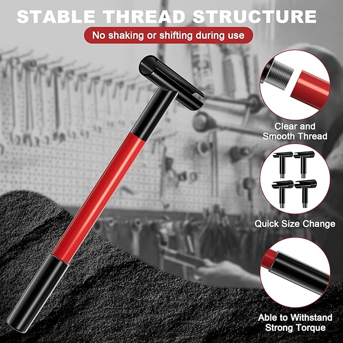Door Hinge Adjustment Tool Kit, 4 in 1 Rotary Hinge Gap Adjusting Wrench for Residential Commercial Multi-Size Diameter 0.55 in/0.71 in/0.82 in/0.98 in Heavy Door Hinge Adjuster Alignment Bender Tool