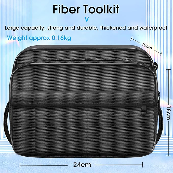 Fiber optic tool kit 10 in 1 FTTH tool set cold joint Fiber optic Termination tool Kit with 7S Optical Fiber Cleaver M7 Optical power meter -70~+10dbm 30KM visual fault locator VFL(BSL）