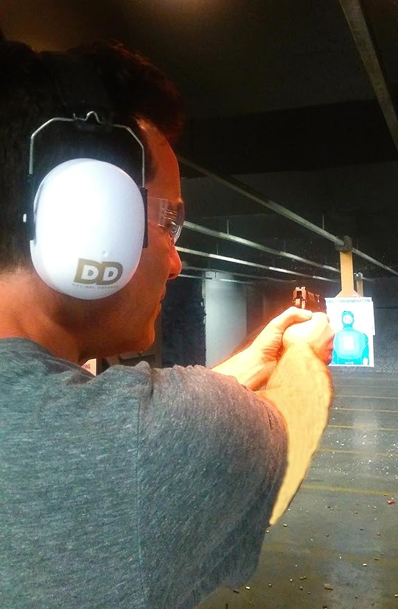 DECIBEL DEFENSE Professional Safety Ear Muffs 37dB NRR - The HIGHEST Rated & MOST COMFORTABLE Ear Protection For Shooting & Industrial Use - THE BEST HEARING PROTECTION GUARANTEED! (WHITE)