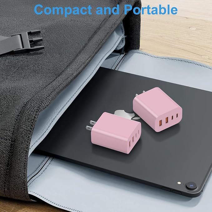 USB C Charger Block,40W USB C Charger Cube,Type C Charging Block,USB Wall Chargers Dual Port PD+QC Charging Cube for iPhone 16 15 14 13 12 11 Pro Max XS,iPad, Samsung Phone,Tablet(Pink)