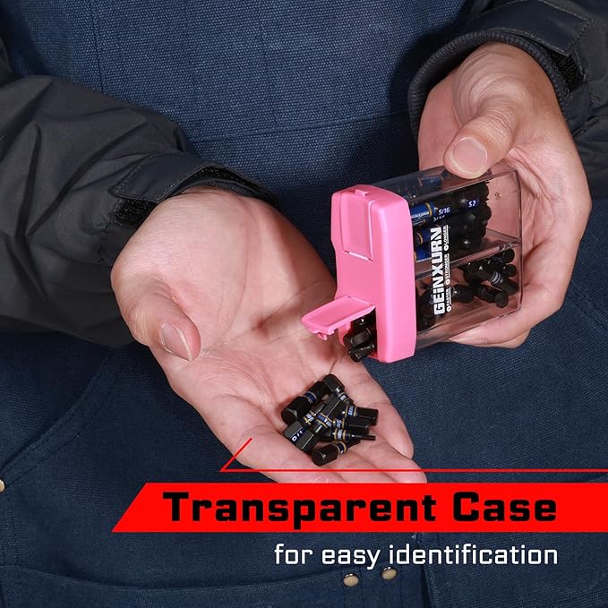 Impact SAE Hex Screwdriver Bits Set,43 Pcs(5/64"-5/16") Magnetic 1"& 2" Long S2 Steel Multi Hex Driver Bits with Magnetic Bit Holder Storage Colorful Box