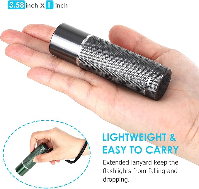 FASTPRO 36-Pack Flashlights Set, Aluminum LED Flashlights Include AAA Batteries & Lanyard, Super Bright 100 Lumen Flashlight for Party Favors, Camping, Hurricane Supplies