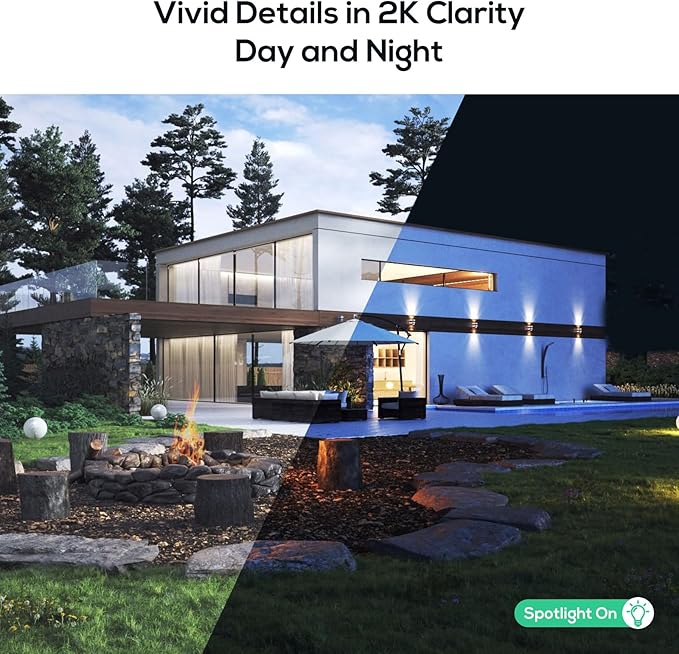 Kittyhok PT Solar Camera Security Outdoor | 2K FHD Security Camera Wireless Outdoor, Solar Battery Powered, Color Night Vision, Smart Detection, IP66 Weatherproof, Local Recording for Home Security