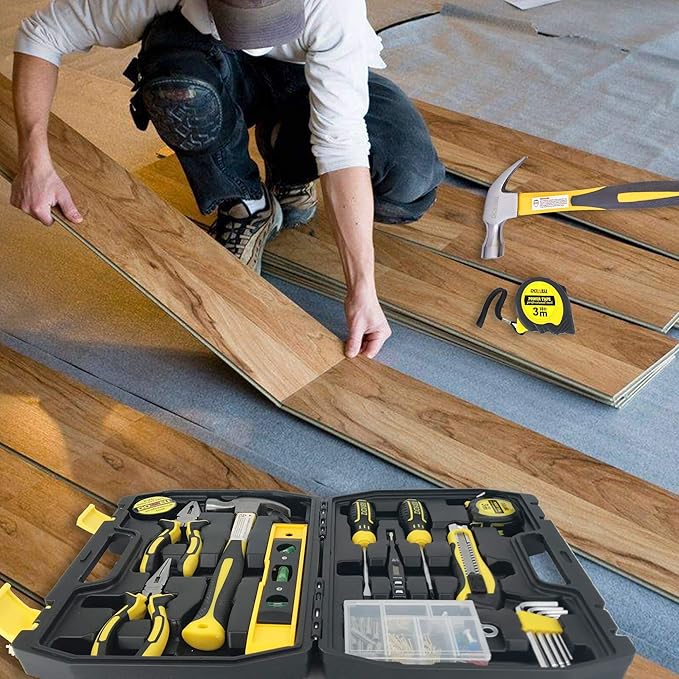 DOWELL Tool Kit Tool Set 116-Piece Household Tool Set Home Hand Tool Kit with Toolbox Storage Case HYT116