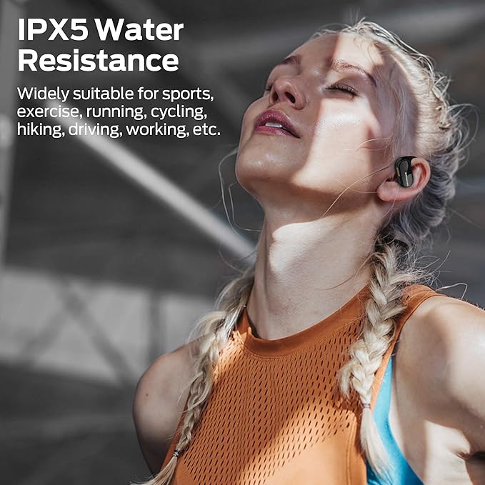 Monster Open Ear AC312 Headphones, Bluetooth 5.4, Wireless Earbuds with ENC Noise-Cancelling Mic, Immersive Stereo Sound by 16mm Large Drivers, Clear Calls, 32H Playtime, Sport Earbuds for Gym