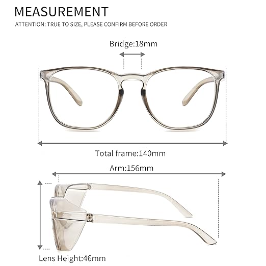 Alsenor Safety Glasses Anti Fog Goggles Protective Eyewear Blue Light Blocking Anti Dust UV Protection Glasses For Men Women (Green)