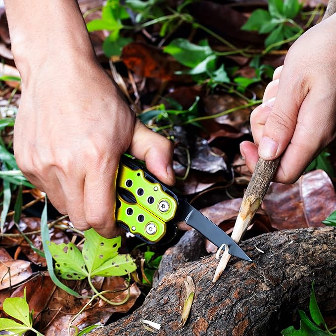 RoverTac 14 in 1 Multitool - Knife, Pliers, Screwdrivers, Saw, Bottle Opener - Perfect for Camping, Survival, Hiking, Repairs