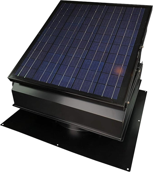 Remington Solar "Builder Series" 30 Watt Solar Attic Fan - Includes 110V adapter for auto-run night time operation