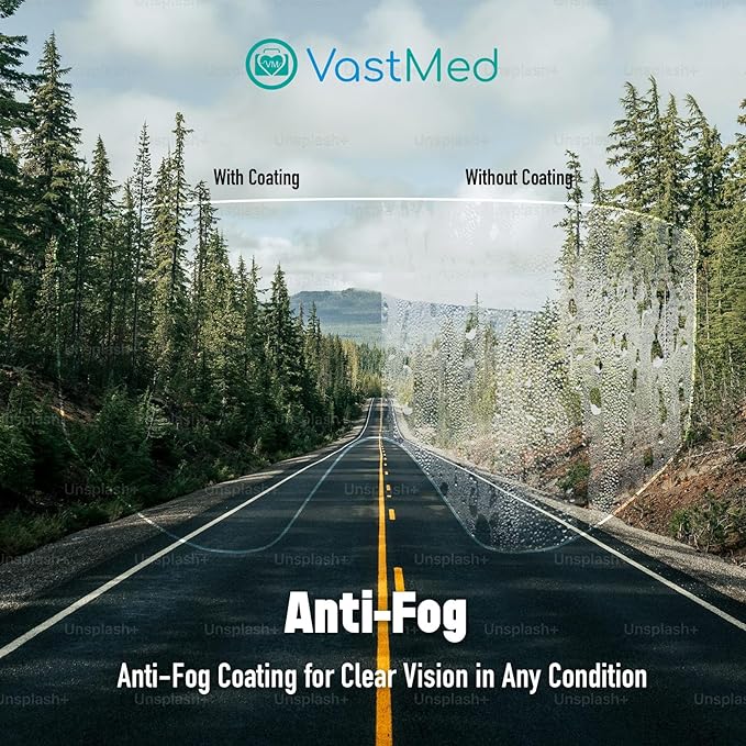 Anti-Fog Protective Safety Goggles Glasses Clear Lens Wide-Vision Adjustable Dust Goggles that Fit Over Glasses