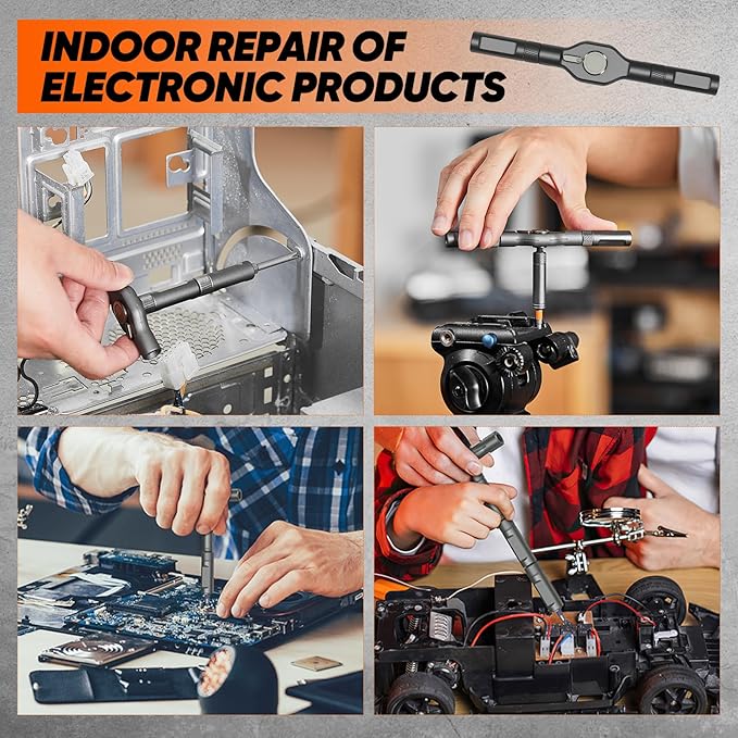 Saker 42 in 1 Magnetic Screwdriver Set, Multi Bit Free Combination Ratchet Screwdriver Set Portable Repair Tool Kit for Furniture, Computer, Bicycle and DIY Grey