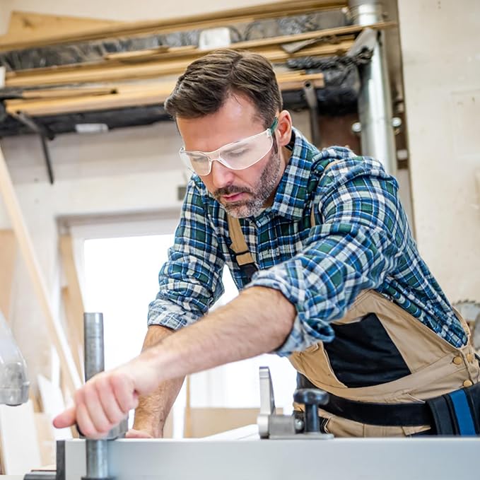 Safety Glasses for Men Women ANSI Z87.1 Safety Glasses Bulk Protective Eyewear Scratch-Resistant