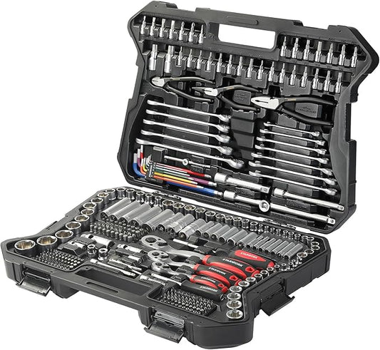 TRUE MECHANIC™ 314-Piece Mechanics Tool Set and Socket Set, Professional Metric Set