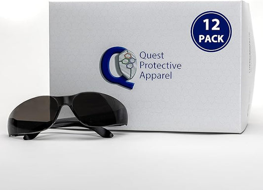 Quest Protective Apparel Safety Glasses - Impact Resistant Lens