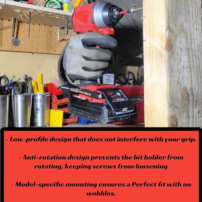 Drill Bit Holder - Milwaukee M18, Cordless Tools, Impact Drivers, Accessories, Replace Magnetic
