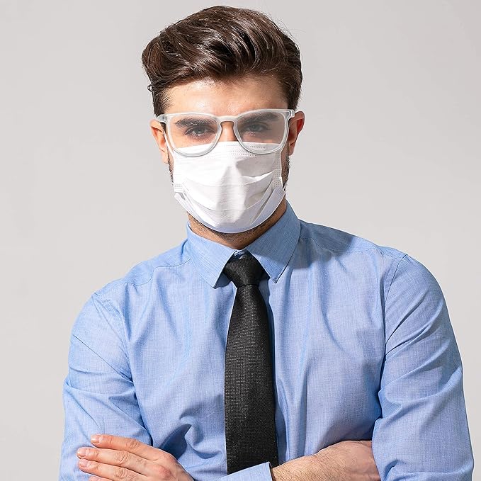 Stylish Safety Glasses, Clear Anti-Fog Anti-Scratch Protective Glasses For Men And Women