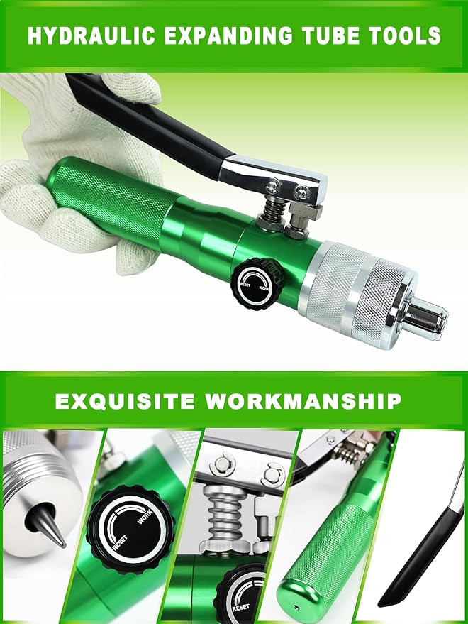 HVAC Hydraulic SWAGING tool kit for copper tubing Expanding 3/8 inch to 1-1/8 inch (Expander(3/8" ~1-1/8"))