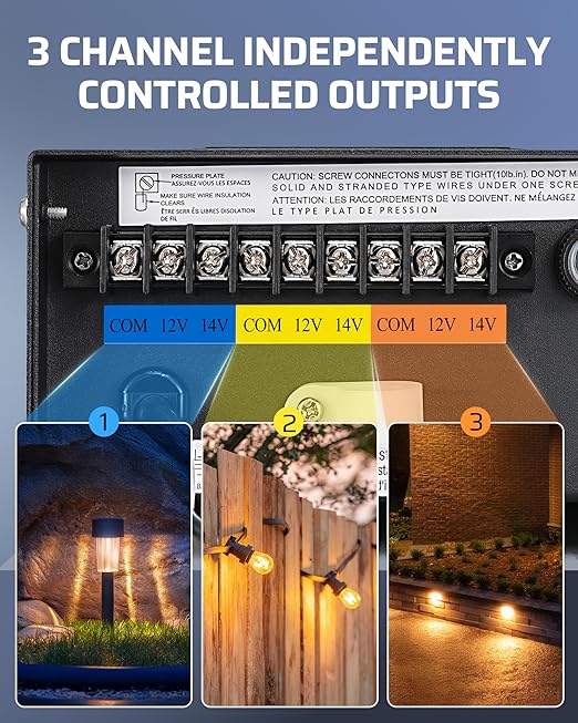 DEWENWILS Matter 200W Smart Low Voltage Landscape Transformer, WiFi Landscape Lighting Transformer,120V AC to 12V/14V AC,Compatible with Alexa, Google Home,SmartThings,Hub is Required