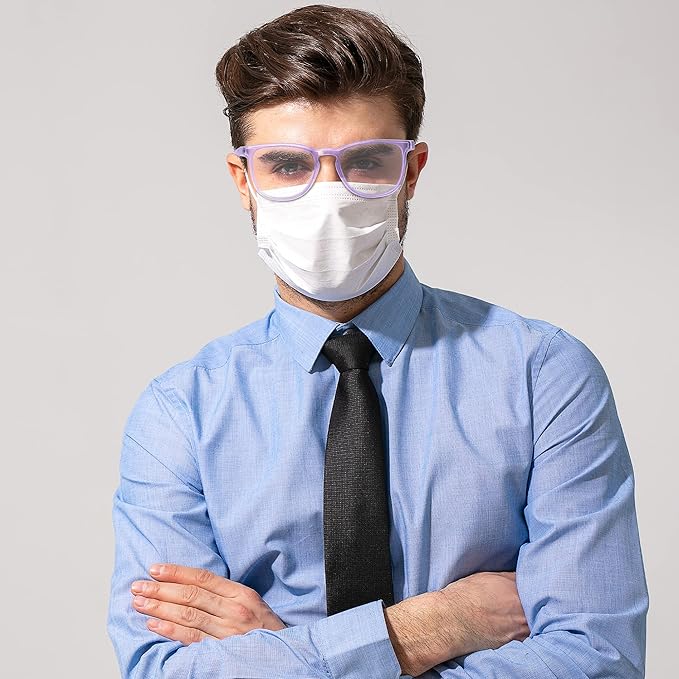 Stylish Safety Glasses, Clear Anti-Fog Anti-Scratch Protective Glasses For Men And Women