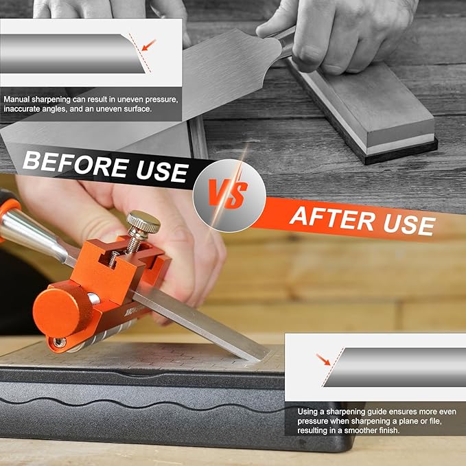 Chisel Sharpener, Honing Guide Tool, Sharpener Jig for Chisel Planer Grinding Repair