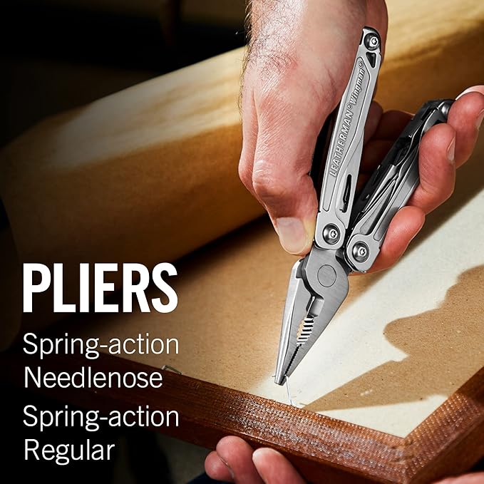 LEATHERMAN, Wingman Multitool with Spring-Action Pliers and Scissors, Stainless Steel with Nylon Sheath