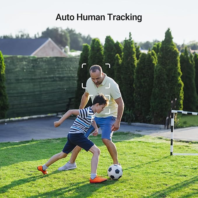 2K Security Cameras Wireless Outdoor, Add-On Camera, Up to 4 Cameras Connected to 1 Homebase, Solar Powered, 365-Day Battery Life, 360°PTZ Auto Tracking