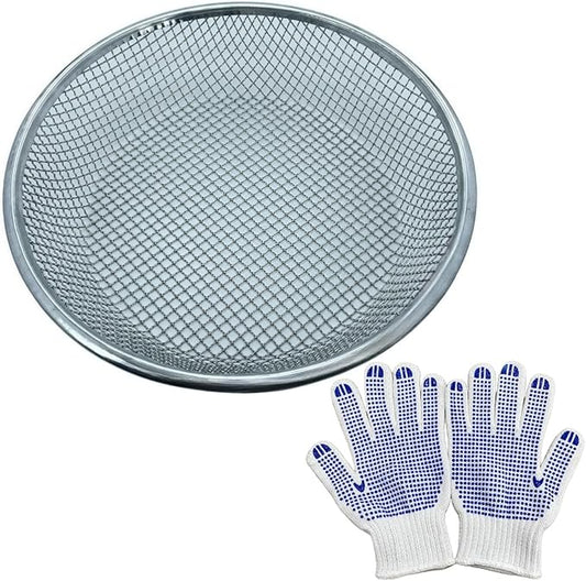 Mesh Gardening Sifter, 6mm Sieve mesh Size， Perfect for 5 Gallon Bucket,for Sand Rocks Dirt Compost (6mm)