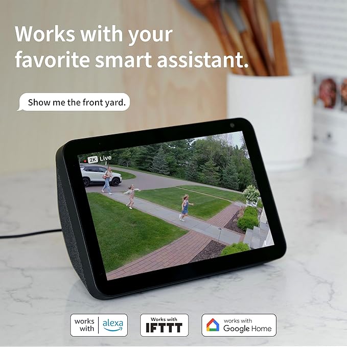 Arlo Wired Floodlight Camera | Home Security Camera with 2K Video and HDR | 2000 Lumens | Integrated Siren, Weather-Resistant, Color Night Vision, 160º Field of View, 2-Way Audio Black (2025)