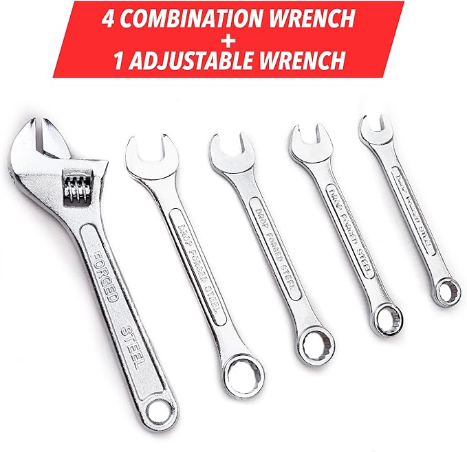 CARTMAN 136 Piece Tool Set General Household Hand Tool Kit with Plastic Toolbox Storage Case