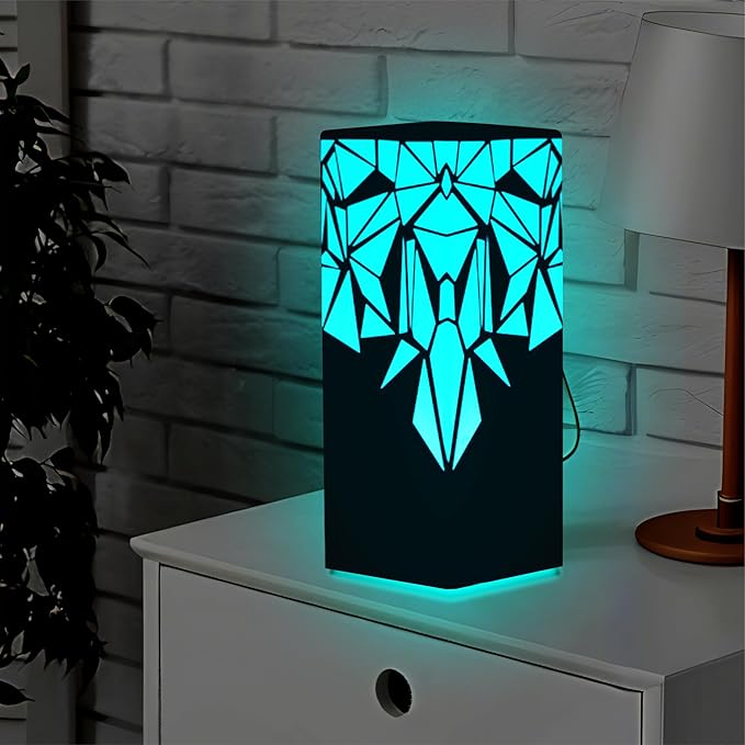 ZOCI VOCI Telepathy® Long Distance Friendship Lamp® - Raining Diamonds Design | Wi-fi Touch Lamp LED Lights for Family Members who Stays Apart | Friendship Day Gifts (Single Lamp)