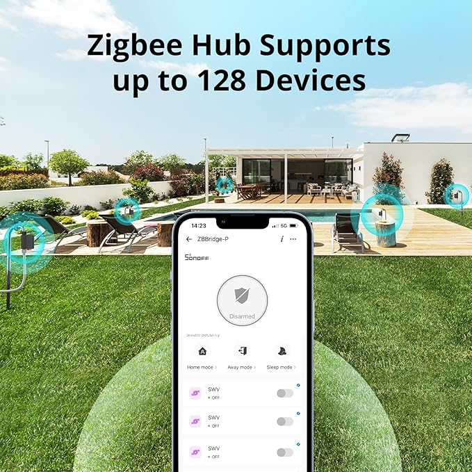 SONOFF Sprinkler Timer Zigbee 3.0 Smart Sprinkler Controller and Zigbee Bridge Pro Hub, ZigBee 3.0 Smart Gateway, SWV-NH and ZB Bridge-P