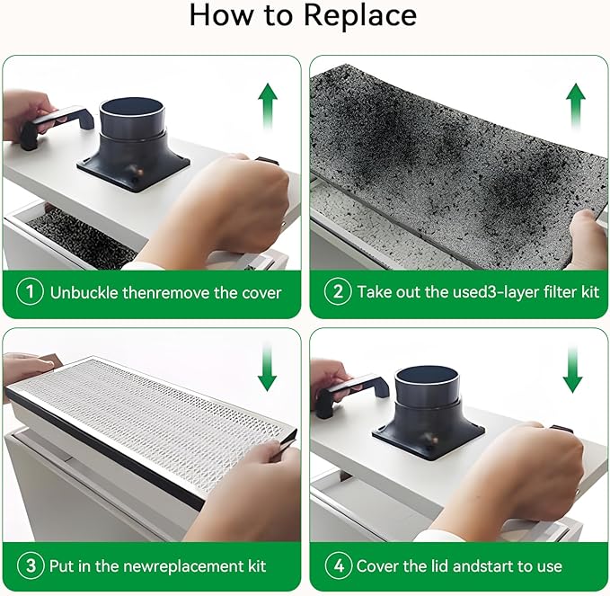 Creality Falcon Smoke Purifier for Laser Engraver, 3-Stage Filtration, 99.97% Purification Rate, Low Noise, 180W Fume Extractor for Engraving Machine(Use with Enclosure) and Most Enclosed Laser Cutter