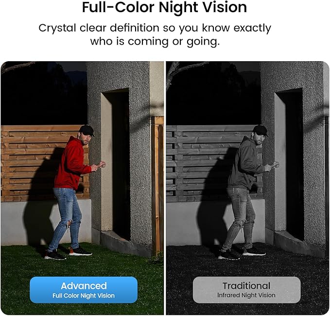 AOSU 2K Solar Camera Outdoor Wireless, Cameras for Home Security, WiFi Camera for Home Surveillance with Spotlight Color Night Vision, PIR/AI Motion Detection, 2-Way Talk, IP66 Waterproof