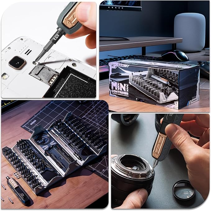 Precision Screwdriver Set,Computer Screwdriver Kit,180 in 1 Screwdriver Set with Bits and Magnetic Storage,Repair Tool Kit for Most Computer,Laptop,Phone,DIY (Manual Screwdriver Kit)