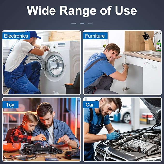 42 in 1 Magnetic Screwdriver Set, Screw Driver Set Kit with Detachable Ratchet Handle, DIY Mini Ratchet Screwdriver, Ratchet Allen Wrench Set for Furniture, Computers, Electronics, Bicycles