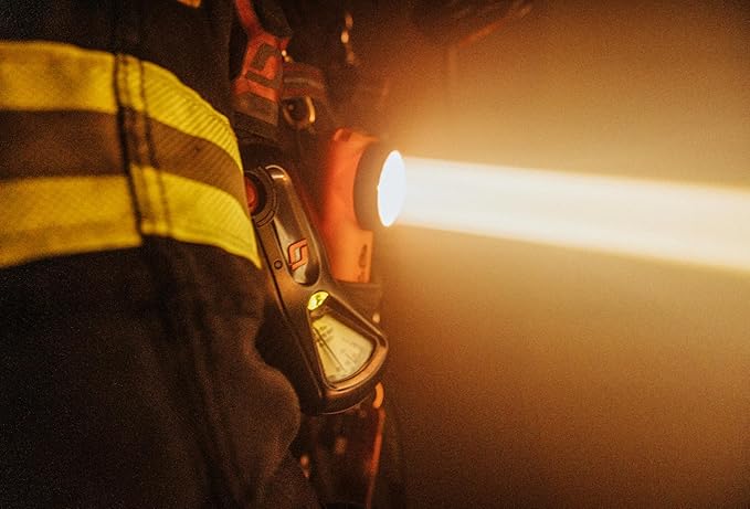 Streamlight 90950 Survivor X 250-Lumen Right-Angle Firefighter's Flashlight with Three (3) "AA Alkaline Batteries, Orange