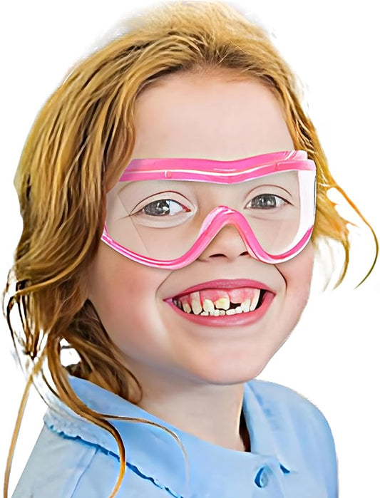 COMLZD Kids Safety Goggles, Safety Glasses For Kids, Kids Sports Goggles Science Lab Eye Protection Resistant Lens Anti-fog…
