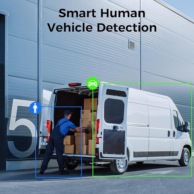 Hiseeu 4K Wired Security Camera System Outdoor with Audio,Smart Dual Light,AI Human/Vehicle Detection,3TB HDD,4K Surveillance DVR Kit 8CH,4X8MP Home CCTV Cameras,Smart Playback,100ft Night Vision