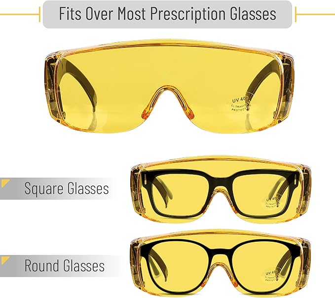 UNCO- Safety Goggles Over Glasses, Protective Goggles, Safety Goggles Anti Fog, Work, Safety Glasses Over