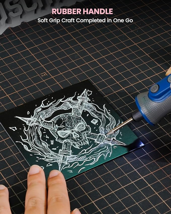 8V Cordless Rotary Tool, Rotary Tool Kit with LED Light, 5-Speed (Max 28000RPM), Upgraded Sanding Belt, 25pcs Rotary Tool Accessories for Grinding, Carving, Engraving, Polishing, Cutting, etc