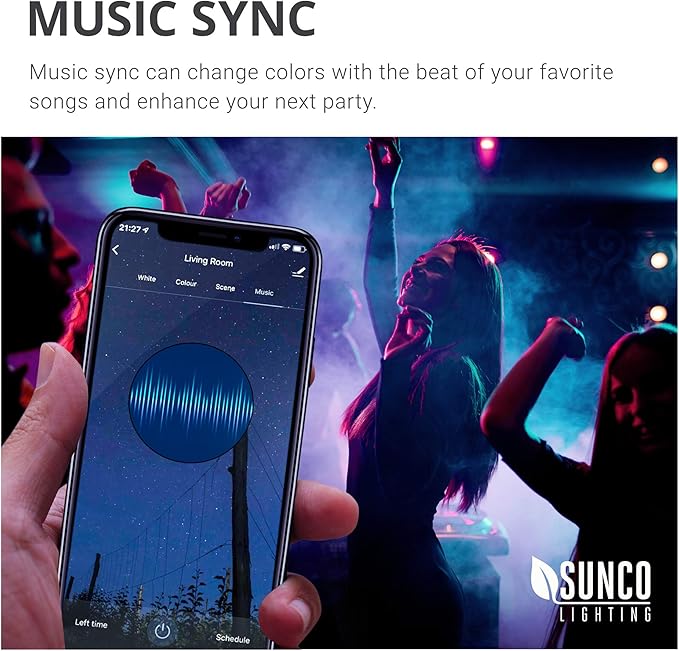 Sunco PAR38 Alexa Compatible Smart LED Bulbs, WiFi Color Changing Outdoor Flood Light, 13W, RGB Tunable White CCT, Dimmable, with Amazon Alexa & Google Assistant, No Hub Required 2 Pack.