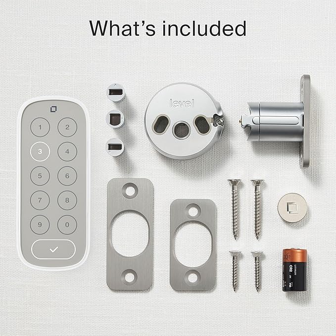 Level Bolt Smart Deadbolt with Keypad - Make Your Lock Smart & Keep Your Existing Hardware and Keys - Keyless Entry via Level App (iOS & Android) - Works with Apple Home