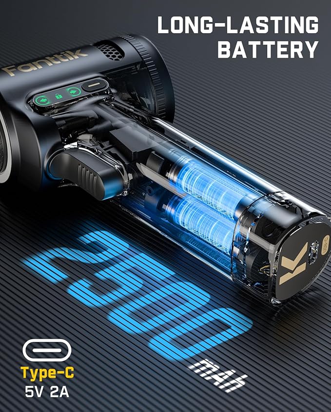 Fanttik K2 Ultra Power Drill, Cordless Drill/Driver, 3/8'' Keyless Chuck, Max. 30 N.m, Max. 1250 RPM, TapSwitch Gear Change, 2.5AH Rechargeable Battery, Tool Kit for Home DIY Projects