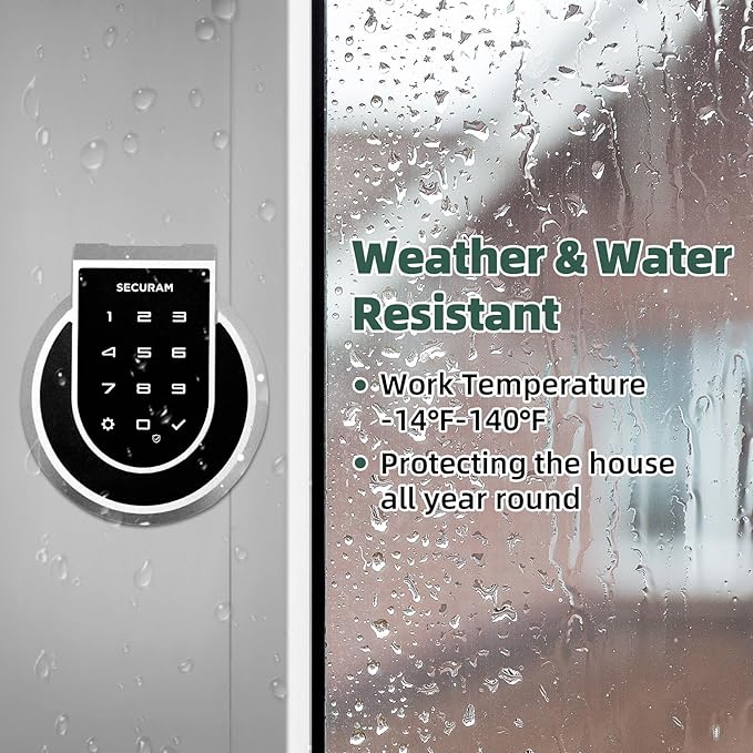 Touch Fingerprint Smart Lock, Keyless Entry Door Lock for Front Door, WiFi Door Lock, App Remote Control, Voice Control via Alexa or Google, Silver