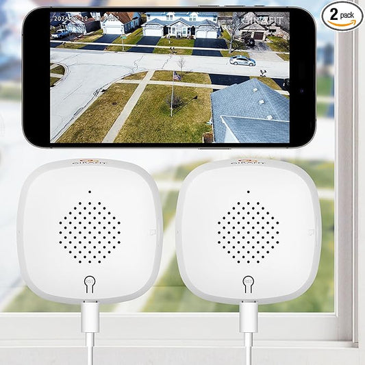 3MP 2K Window Camera,2.4GHz&5GHz WiFi Indoor Cameras for Home Security 2 Pack with ChroMax Al Color Night Vision,Person & Motion Detection,24/7 Recording,Easy&Quick Install