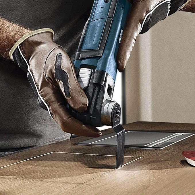 60Pcs Oscillating Tool Blades, Universal Metal Wood Plastic Multitool Blades Quick Release Saw Blades Compatible with Fein Multimaster, Milwaukee, Makita, Bosch, Dewalt, Ryobi, Craftsman