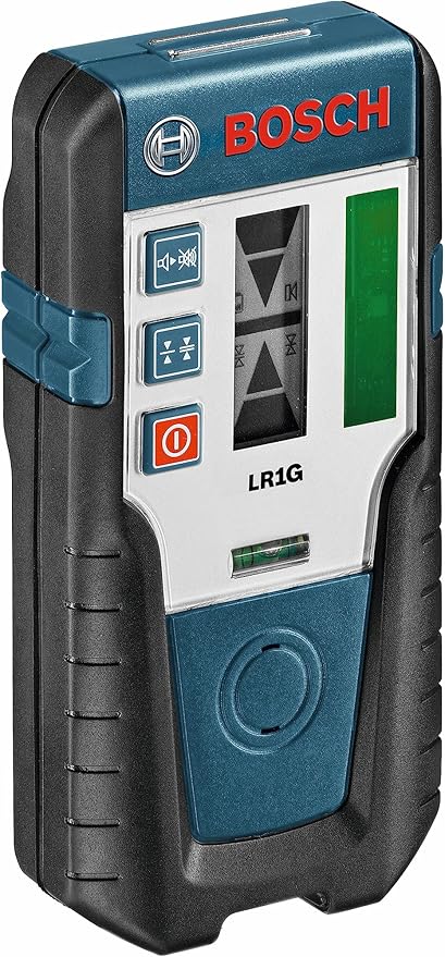 BOSCH LR1 500 Ft Green-Beam Rotary Laser Receiver, Includes Mounting Bracket & 9V Battery