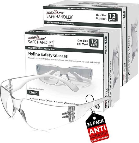 Hyline Anti-Fog Color Safety Glasses Variety, Impact Resistant, Polycarbonate, Anti-Scratch