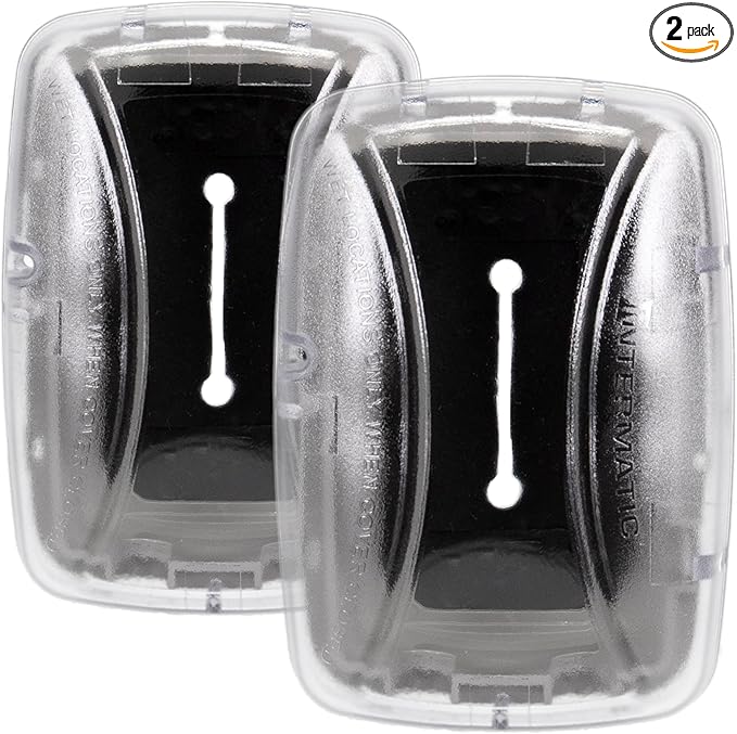 Intermatic WP3100C Weatherproof Electrical Outlet Cover - Extreme Temperature Resistance, Heavy-Duty Construction, Versatile Design & Multi-Configurable, Easy Install, Secure Fit Outdoor - 2 Pack