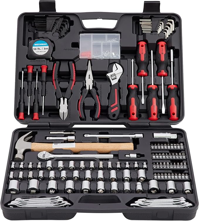 245 Piece Home Tool Kit for Home, Office, Mechanic, Men, Car, Automotive, Hand Tool Kit and as A Gift